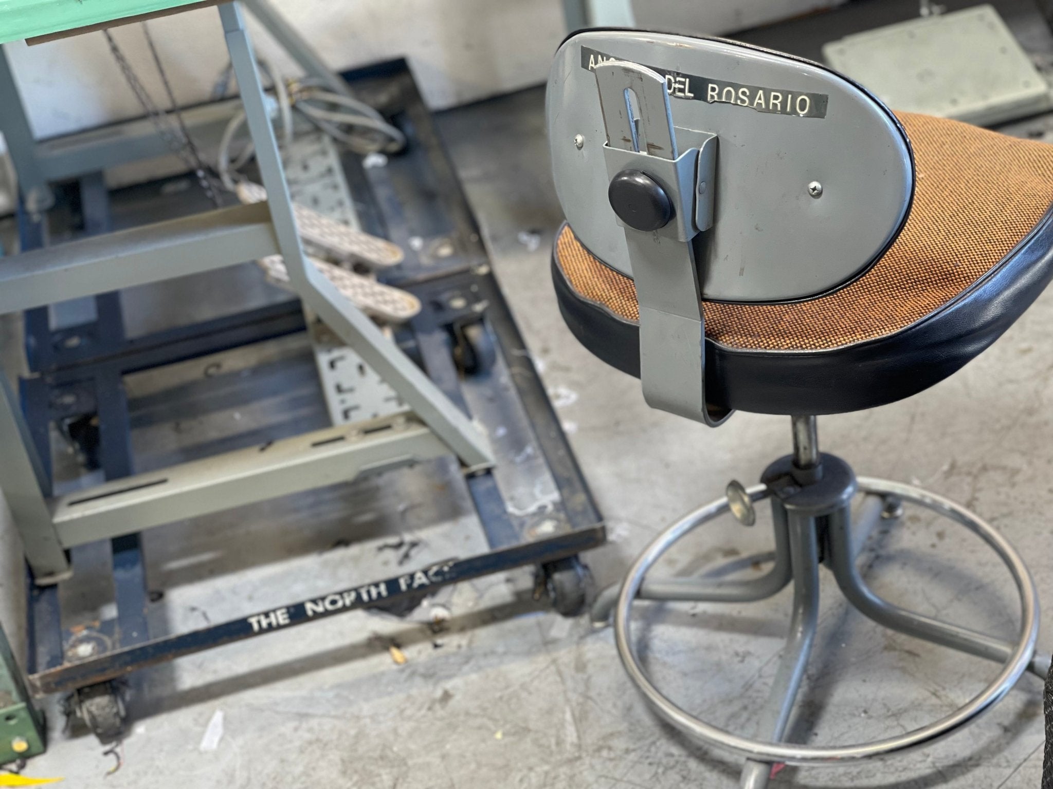 The Original North Face Chair and Vintage Sewing Machine! - Contingenci Mask