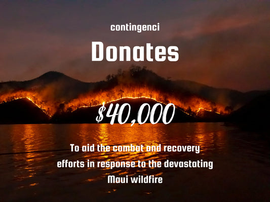 Supporting Maui's Wildfire Relief: Our Donation  & Commitment to Community - Contingenci Mask