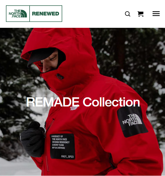 contingenci partner with THE NORTH FACE for REMADE Collection