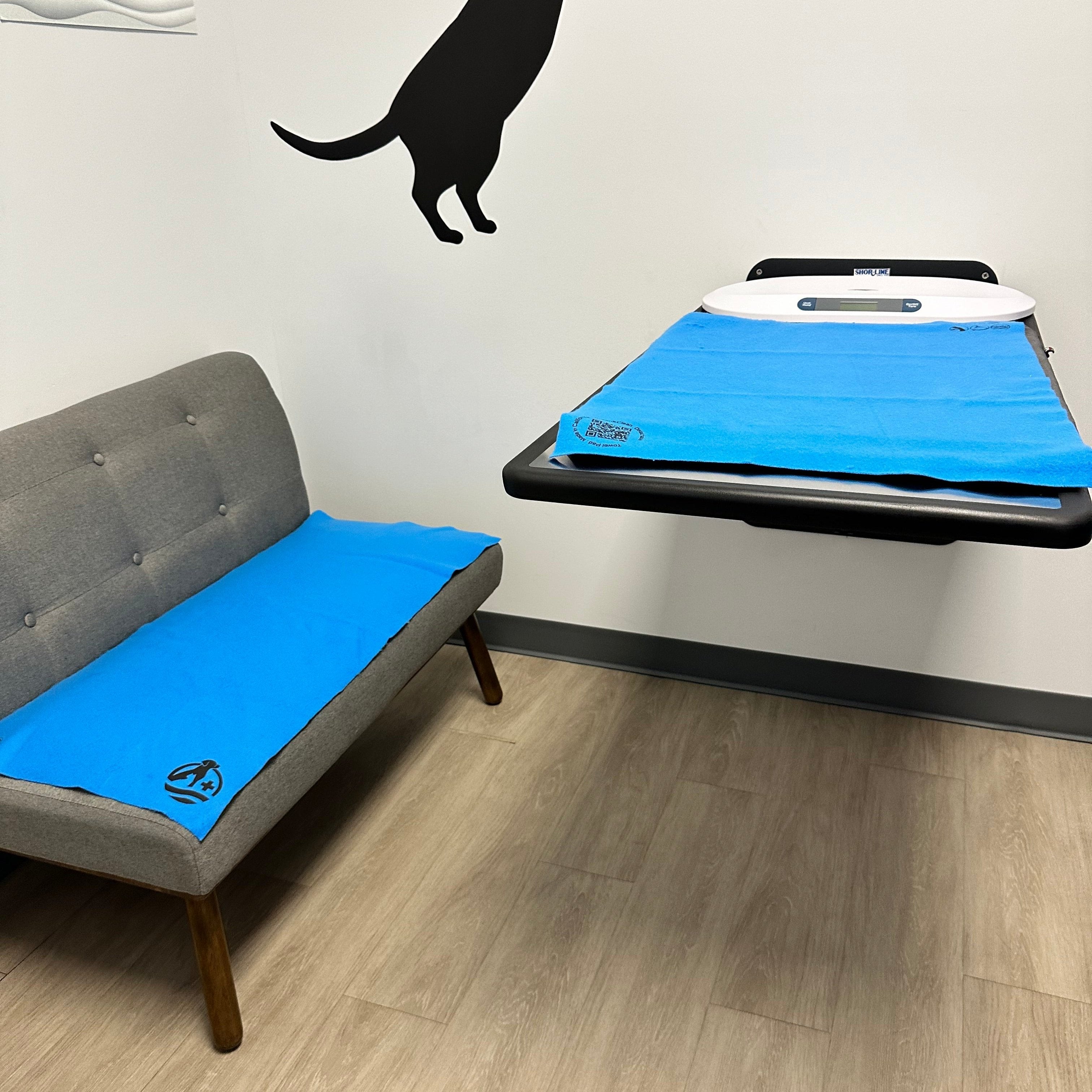 Customizable options available, including the ability to add your veterinary logo and request custom sizes.