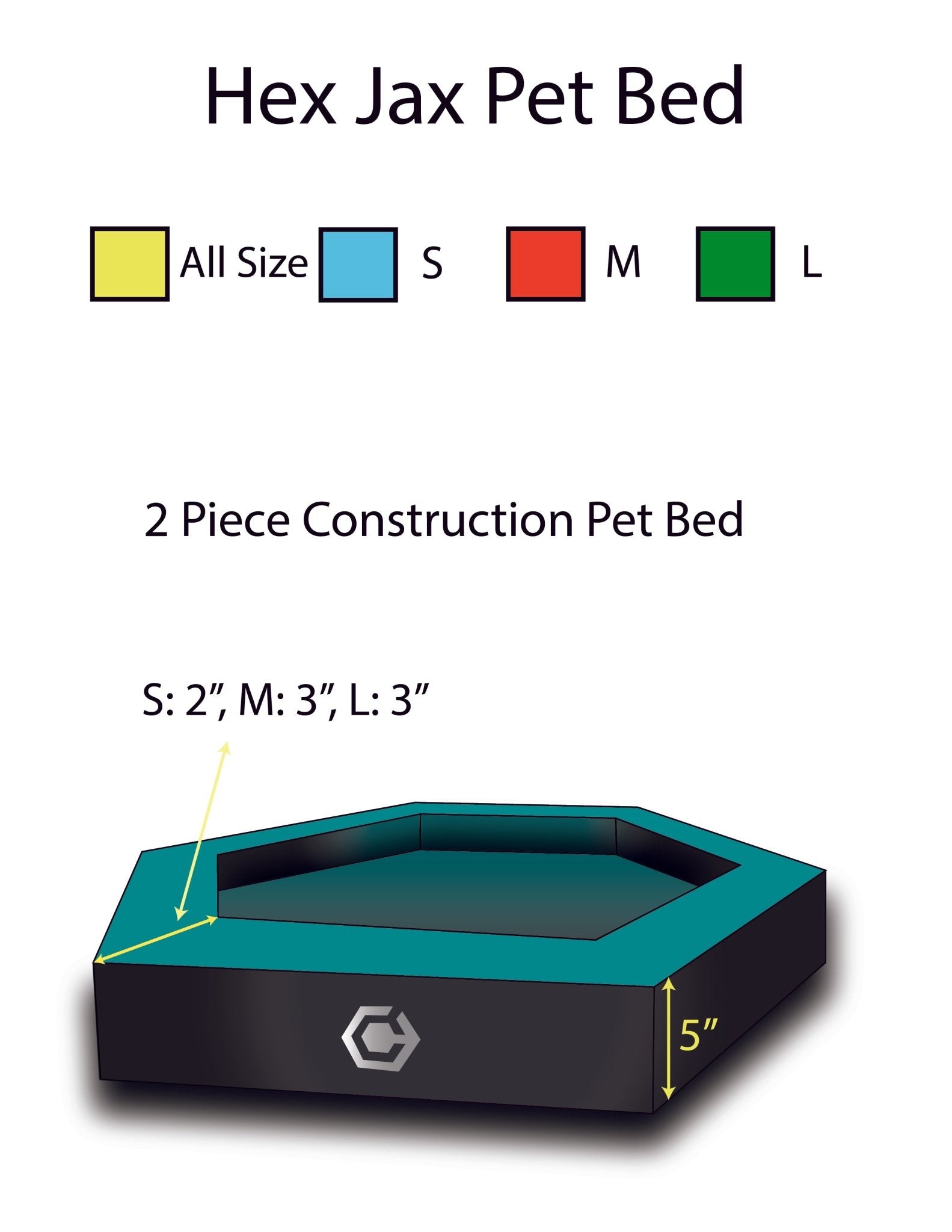 Hexagon "JAX" Foldable Pet Bed *PREORDER* - Contingenci Mask